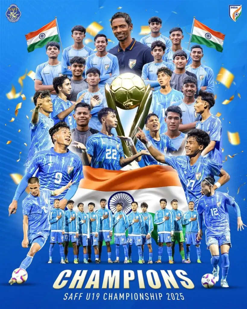 ✅ SEO Checklist for This Blog (Used in the Article)
Primary Keyword: India Clinches 7th SAFF U-19 Championship in a Thrilling Final
Included in: Title, first paragraph, subheadings, meta description idea
Secondary Keywords:
SAFF U-19 Championship 2025
Indian football team win
Youth football India
India vs Bangladesh U-19 final